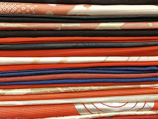 平和屋着物■夏物 名古屋帯 絽 紗 まとめて 50点 鳥 人物 アンティーク 絽綴れ 本場筑前博多織 献上 刺繍 未使用品あり 全て正絹 mmm1449