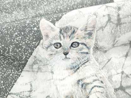 平和屋着物●太鼓柄袋帯　猫　正絹　逸品　CABL9884hy