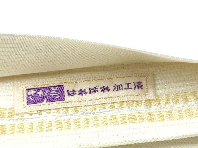 平和屋着物●染織界の匠　村松祥三　太鼓柄袋帯　枝桜文　銀糸　さが美扱い　正絹　逸品　CABL9885hy