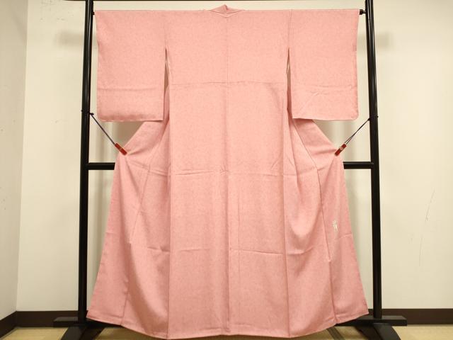 平和屋着物●重要無形文化財　人間国宝　中村勇二郎　江戸小紋　草花文　正絹　逸品　DABK2072op