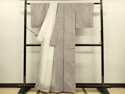 平和屋着物■大変加工の良い総絞り小紋　正絹　逸品　DABJ9179ya