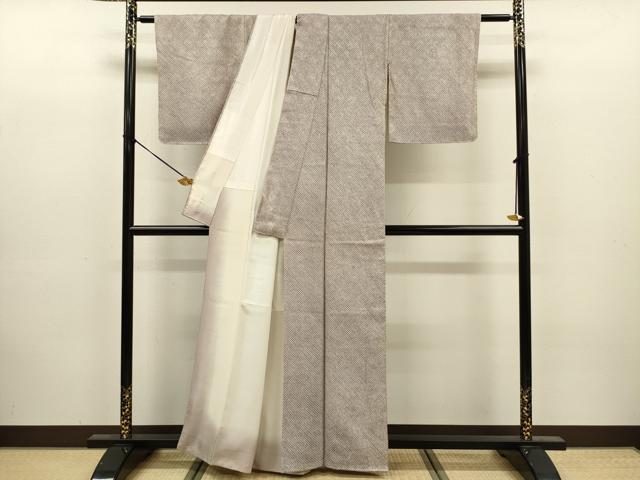 平和屋着物■大変加工の良い総絞り小紋　正絹　逸品　DABJ9179ya