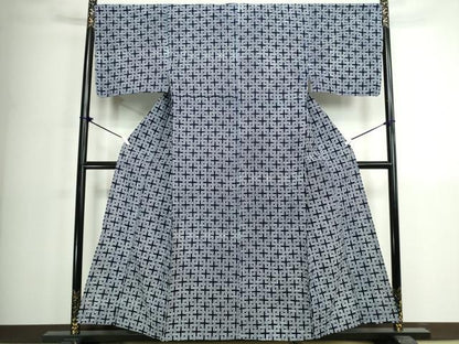 平和屋着物∴夏物　男性　浴衣　注染　手縫い　角繋ぎ　綿　逸品　DABK1128cd