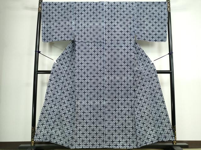 平和屋着物∴夏物　男性　浴衣　注染　手縫い　角繋ぎ　綿　逸品　DABK1128cd