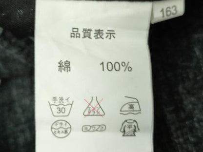 平和屋着物∴夏物　浴衣　舞桜文　黒地　綿　逸品　DABK1113cd