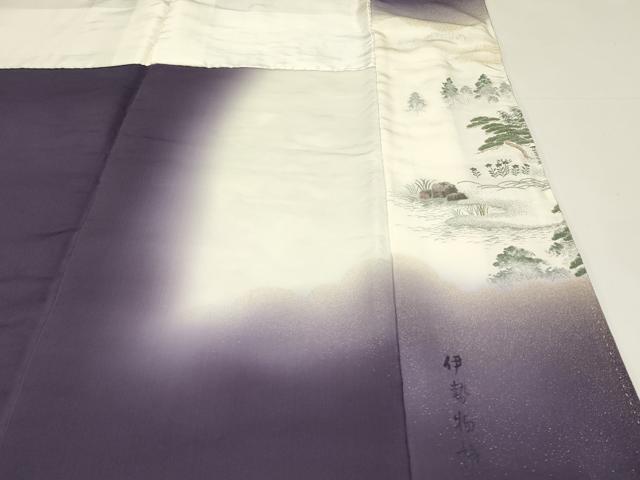 平和屋着物■豪華色留袖　寿光織　伊勢物語　暈し染め　金糸　正絹　逸品　DABJ5636qp