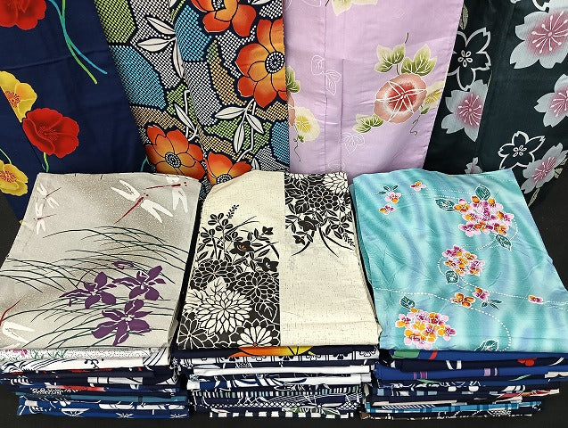 平和屋着物■浴衣 まとめて 45点 蜻蛉 朝顔 紫陽花 花柄 綿紅梅 注ぎ染め 暈し染め など 着用可能多数 未使用品あり mmm1463