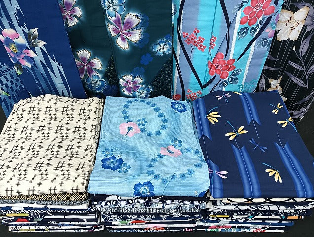 平和屋着物■浴衣 まとめて 45点 蜻蛉 花柄 綿紅梅 綿絽 ラメ 注ぎ染め 暈し染め 金彩 など 着用可能多数 未使用品あり mmm1460