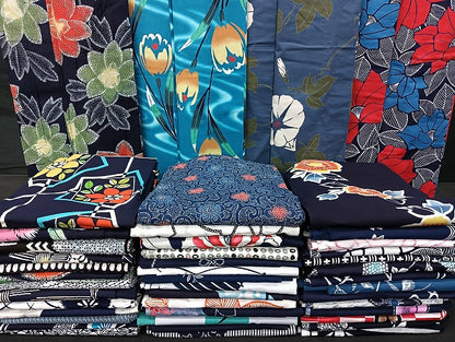 平和屋着物■浴衣 まとめて 45点 朝顔 花柄 注ぎ染め 暈し染め など 着用可能多数 未使用品あり mmm1467