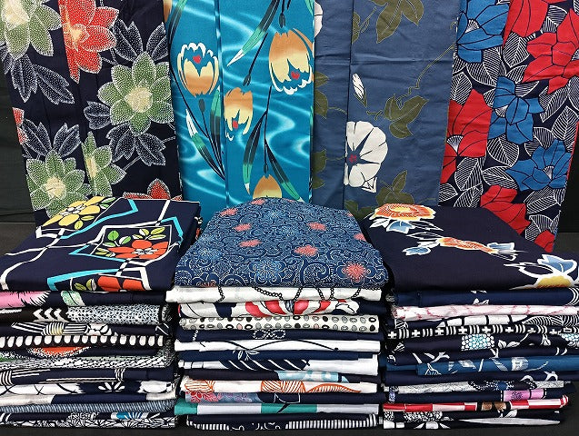 平和屋着物■浴衣 まとめて 45点 朝顔 花柄 注ぎ染め 暈し染め など 着用可能多数 未使用品あり mmm1467