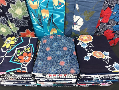 平和屋着物■浴衣 まとめて 45点 朝顔 花柄 注ぎ染め 暈し染め など 着用可能多数 未使用品あり mmm1467