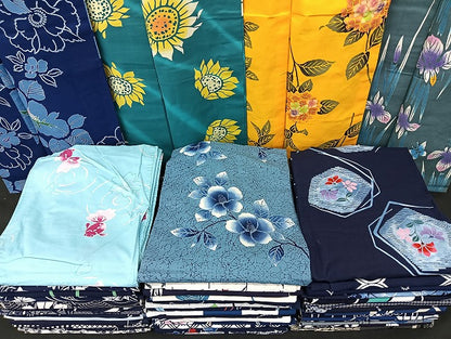 平和屋着物■浴衣 まとめて 45点 金魚 蝶 紫陽花 菖蒲 向日葵 花柄 注ぎ染め など 着用可能多数 未使用品あり mmm1471