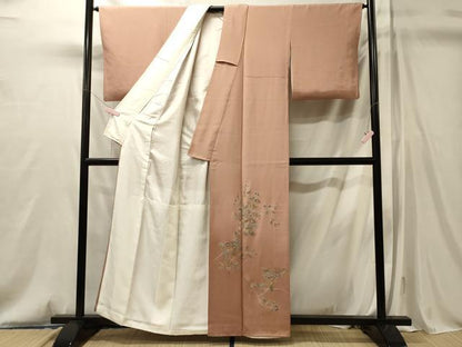 平和屋着物■豪華色留袖　枝花文　暈し染め　金銀彩　正絹　逸品　CABM0846oy