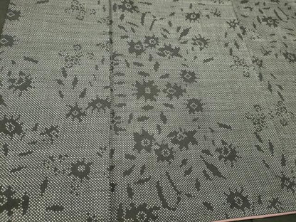 平和屋着物■本場大島紬　7マルキ　草花文　正絹　逸品　CABM0838oy