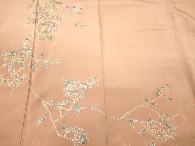 平和屋着物■豪華色留袖　枝花文　暈し染め　金銀彩　正絹　逸品　CABM0846oy