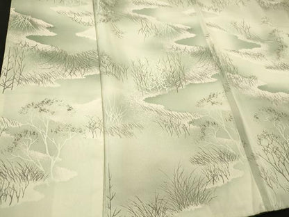 平和屋着物■上質な小紋　草木文　暈し染め　正絹　逸品　CABM0889oy