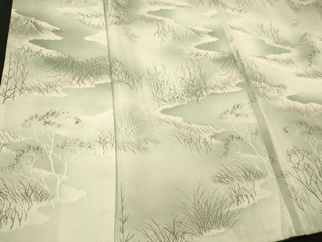 平和屋着物■上質な小紋　草木文　暈し染め　正絹　逸品　CABM0889oy