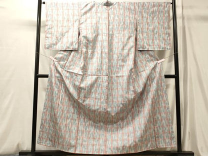 平和屋着物■本場縞大島紬　格子柄　正絹　逸品　未使用　CABM0852oy
