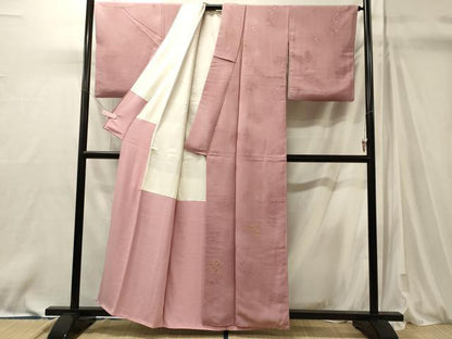 平和屋着物■上質な小紋　地紋起こし　吉祥花丸文　暈し染め　正絹　逸品　CABM0887oy
