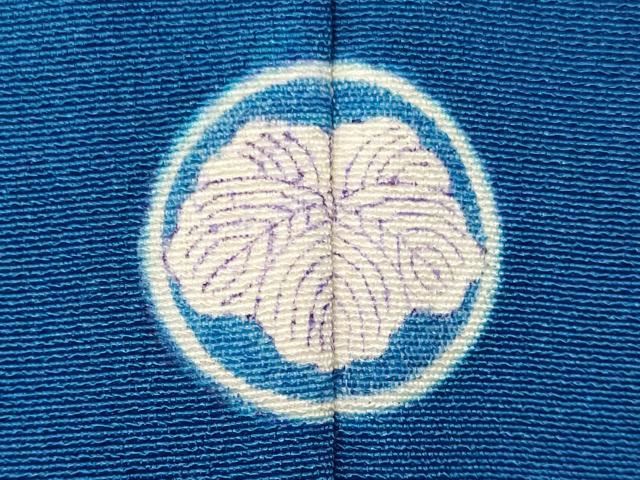 平和屋着物■上質な色無地　紺碧色　正絹　逸品　CABM0876oy