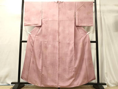 平和屋着物■上質な小紋　地紋起こし　吉祥花丸文　暈し染め　正絹　逸品　CABM0887oy