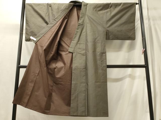 平和屋着物■男性　本場大島紬　80亀甲　正絹　逸品　CABM0856oy