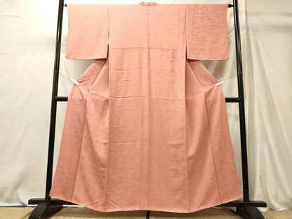 平和屋着物■江戸小紋　笹の葉地紋　鮫小紋柄　正絹　逸品　CABM0866oy