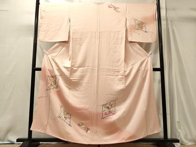 平和屋着物■訪問着　誰が袖花文　暈し染め　金彩　正絹　逸品　CABM0898oy