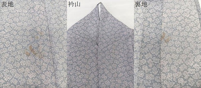 平和屋着物＊夏物　小紋　絽　花尽し　洗える着物　CABL7181xi