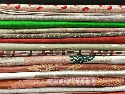 平和屋着物■名古屋帯 まとめて100点 薔薇 花柄 正倉院 刺繍 金銀糸 など 着用可能多数 未使用品あり 全て正絹 mmm1476