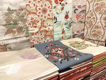 平和屋着物■名古屋帯 まとめて100点 鳥 蝶 更紗 花柄 立波 正倉院 刺繍 金銀糸 など 着用可能多数 未使用品あり 全て正絹 mmm1475