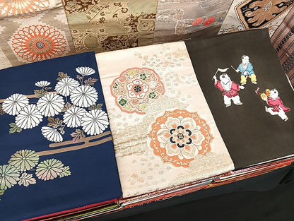平和屋着物■名古屋帯 まとめて100点 人物 更紗 花柄 正倉院 本場筑前博多織 献上 金彩 証紙付き など 未使用品あり 全て正絹 mmm1478