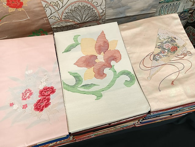 平和屋着物■名古屋帯 まとめて100点 鶴 鴛鴦 花柄 金銀糸 など 着用可能多数 未使用品あり 全て正絹 mmm1473
