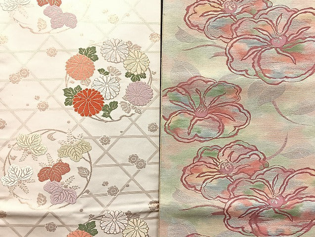 平和屋着物■名古屋帯 まとめて100点 蝶 花柄 駒刺繍 金銀糸 など 着用可能多数 未使用品あり 全て正絹 mmm1474