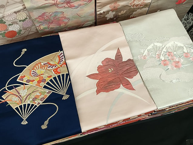平和屋着物■名古屋帯 まとめて100点 蝶 花柄 駒刺繍 金銀糸 など 着用可能多数 未使用品あり 全て正絹 mmm1474