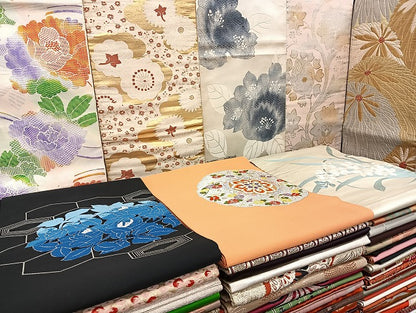 平和屋着物■名古屋帯 まとめて100点 薔薇 花柄 正倉院 刺繍 金銀糸 など 着用可能多数 未使用品あり 全て正絹 mmm1476