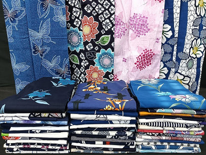 平和屋着物■浴衣 まとめて 45点 蝶 紫陽花 菖蒲 向日葵 花柄 注ぎ染め 暈し染め など 着用可能多数 未使用品あり mmm1472