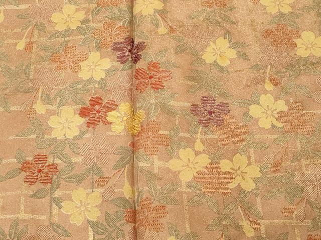 平和屋着物■訪問着　刺繍　流水枝垂れ桜文　暈し染め　金彩　やまと誂製　正絹　逸品　CABM1201ev