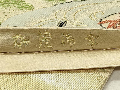 平和屋着物◎六通柄袋帯　加茂御幸　京名所絵の内　金糸　正絹　逸品　DABJ5717qp
