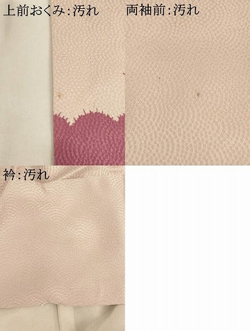 平和屋着物■訪問着　刺繍　雲取り花青海波文　正絹　逸品　AABM0393ja