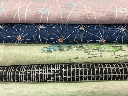 平和屋着物■夏物 小紋 絽 紗 洗える着物 まとめて20点 鳥 蝶 風景 花柄 着用可能多数 mmm1488