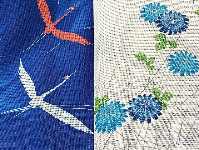 平和屋着物■夏物 小紋 絽 紗 洗える着物 まとめて20点 鳥 花柄 着用可能多数 mmm1489