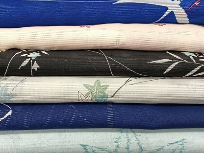 平和屋着物■夏物 小紋 絽 紗 洗える着物 まとめて20点 鳥 花柄 着用可能多数 mmm1489