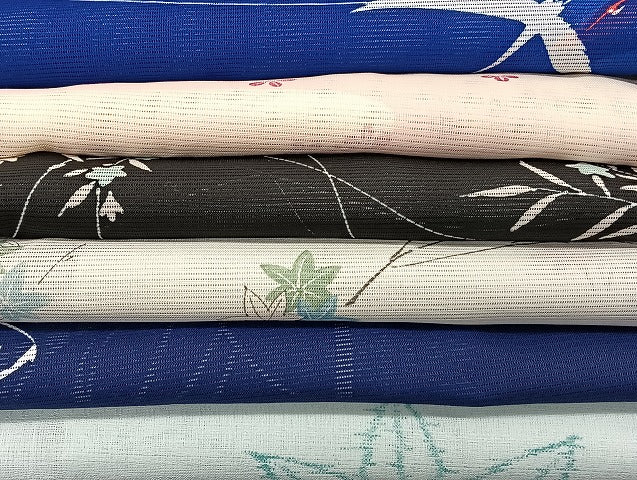 平和屋着物■夏物 小紋 絽 紗 洗える着物 まとめて20点 鳥 花柄 着用可能多数 mmm1489