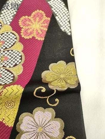 平和屋着物●六通柄袋帯　唐織　作家物　麗華　金銀糸　正絹　逸品　CABM0633dy