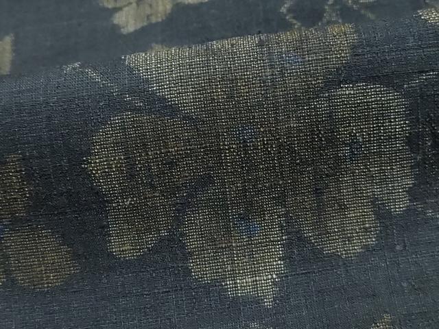 平和屋着物■上質な紬　草花文　正絹　逸品　未使用　DABK3181qa