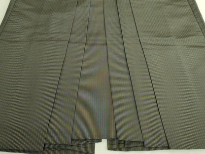 平和屋本店●極上　銀座もとじ　男性　馬乗り袴　縞　たとう紙付き　逸品　DZAC0177kh6