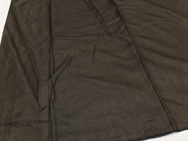 平和屋着物■男性　お召　干割れ文　正絹　逸品　CABL4368ua