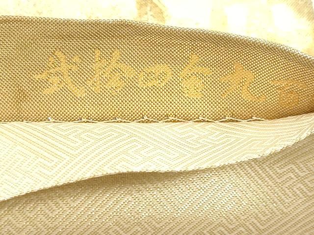 平和屋本店▼六通柄袋帯　九百錦　古都の四季　弐拾四金　正絹　逸品　DABJ6284sf