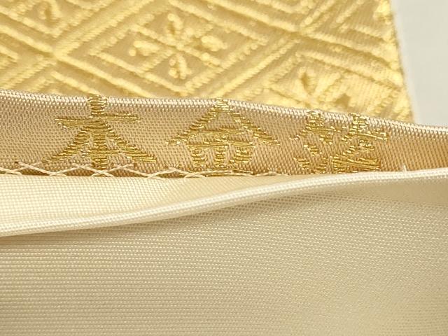 平和屋本店▼六通柄袋帯　平安蒔絵　本金箔　正絹　逸品　DABJ6268sf
